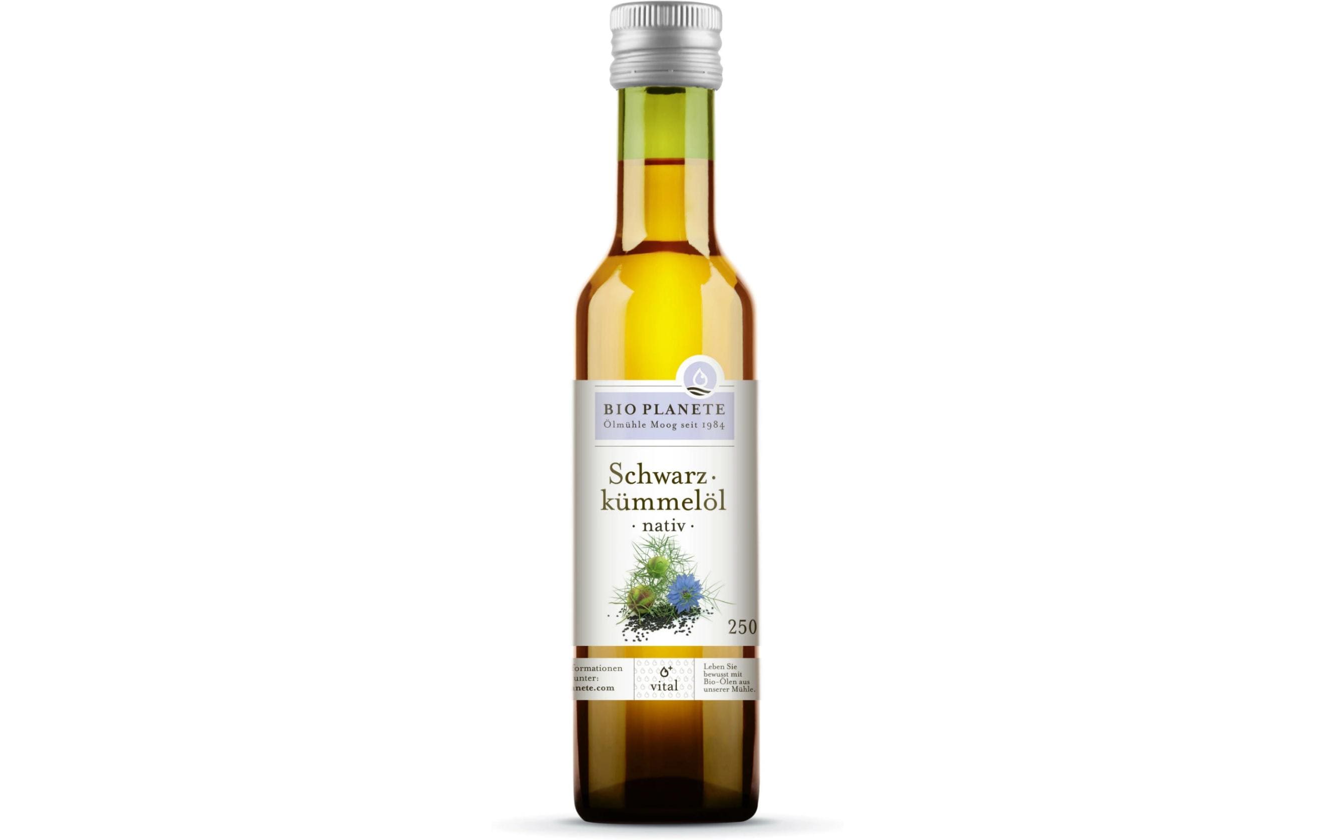 Schwarzkümmelöl nativ 250 mlReines, kaltgepresstes Schwarzkümmelöl