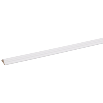 Decorlijst MDF wit folie 9x22 mm 260 cm