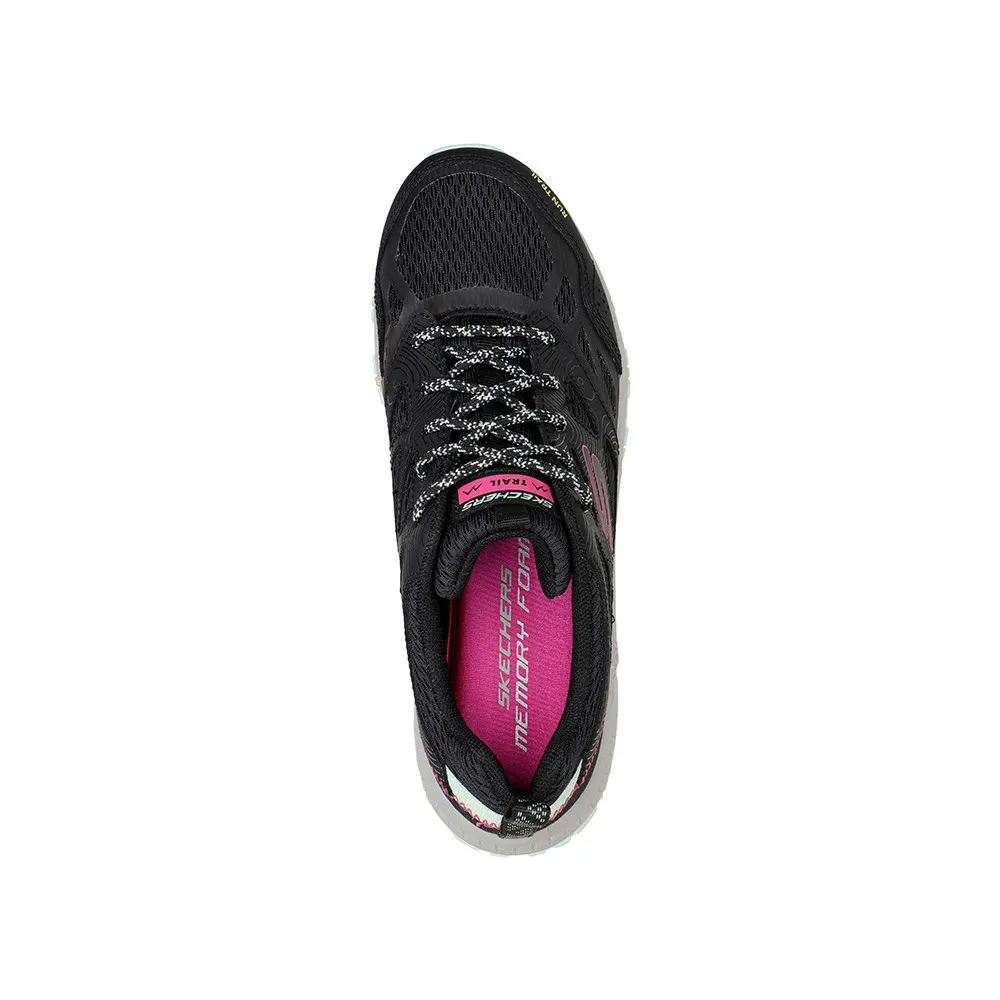 Skechers HILLCREST PURE ESCAPADE - Chaussures randonné Femme black/multi