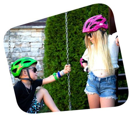 Casque de Vélo pour enfants de 6 à 12 ans | Graffiti Bleu| Certifié EN1078