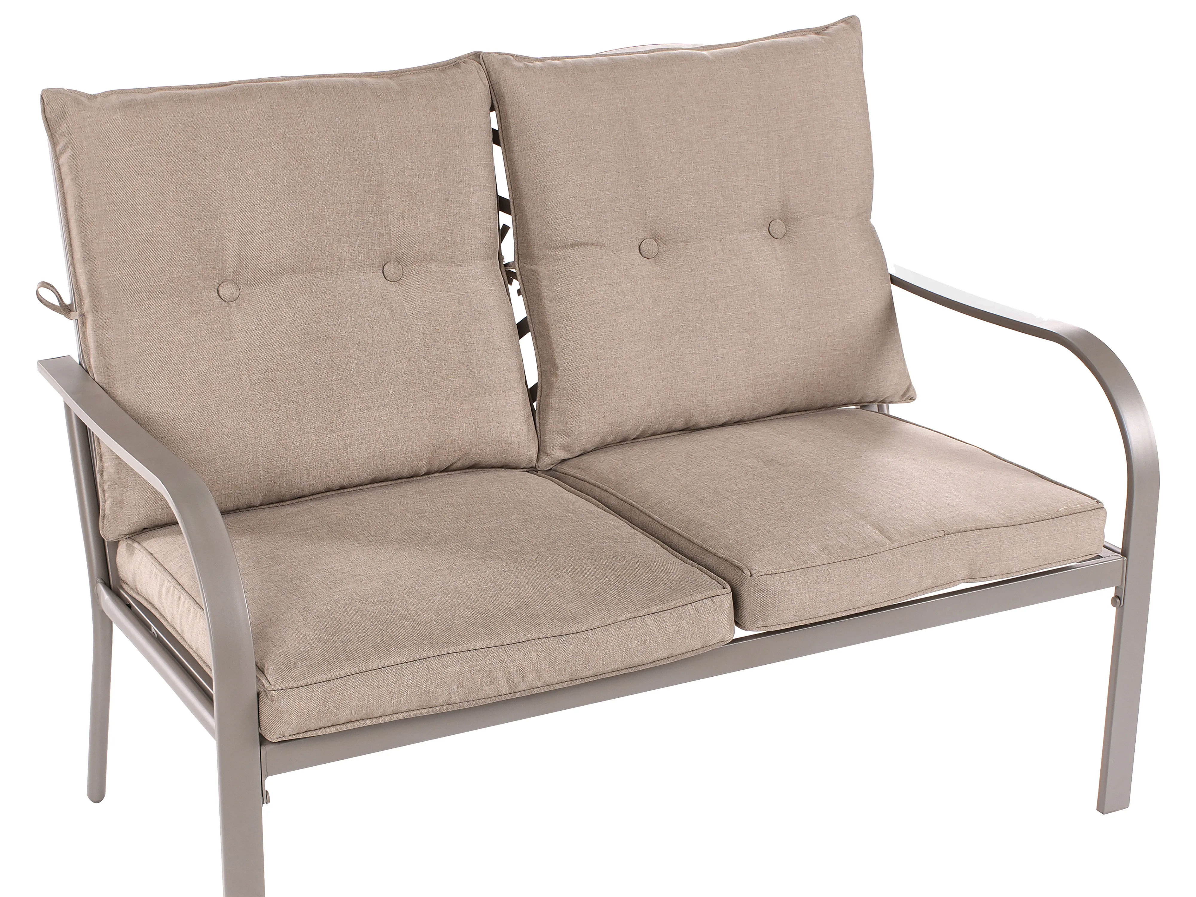 Loungeset met tafel 4-zits MESTRINO Metaal Beige