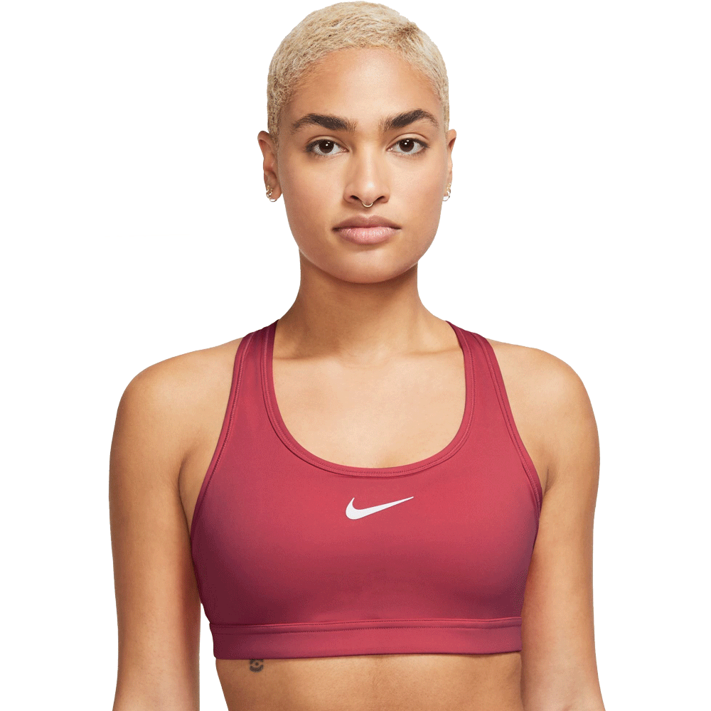 Nike Swoosh Medium Support Sport BH Damen fusion red