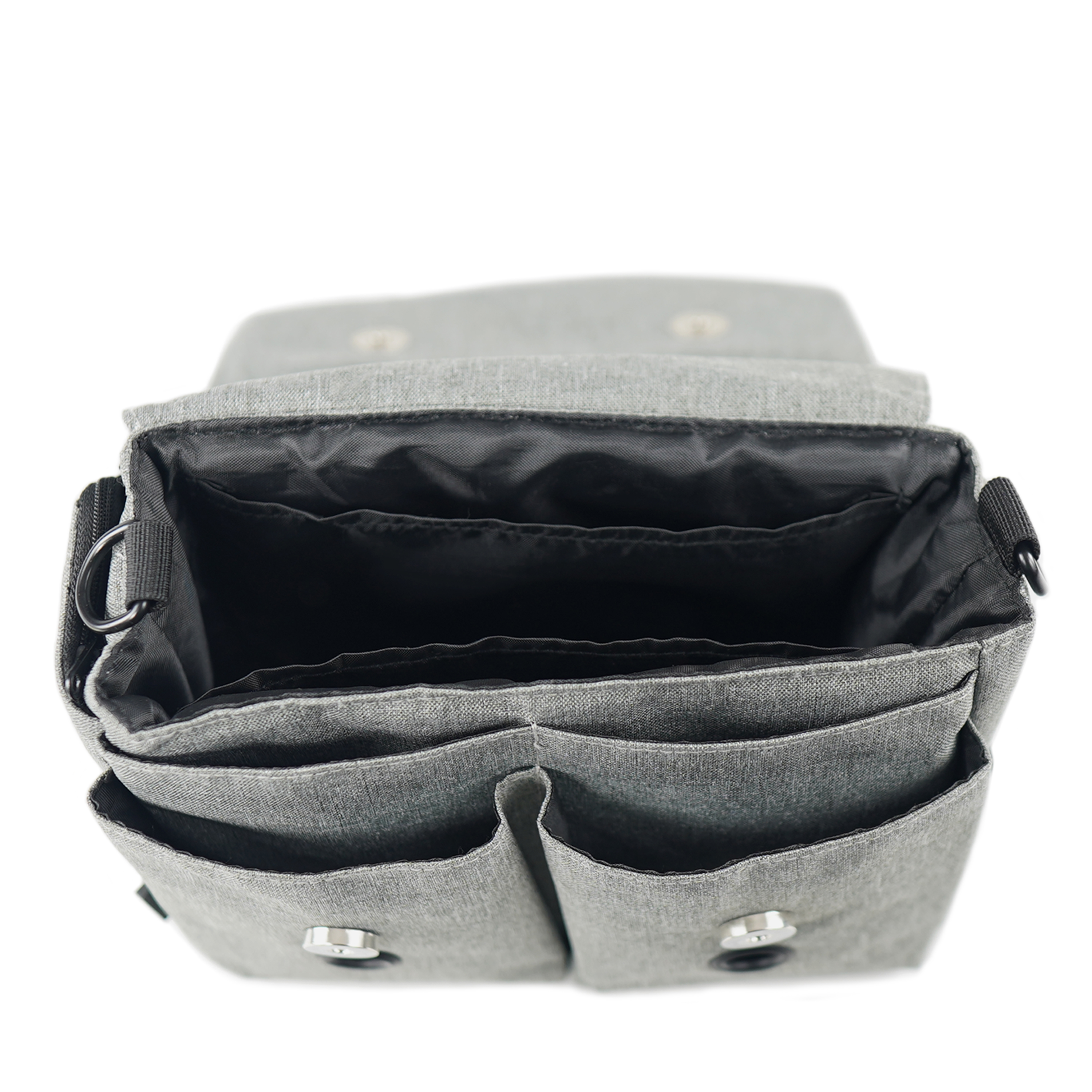 Bolsa multifuncional para passear com cães SixWalker com 9 bolsos para acessórios caninos + 2 bolsas para petiscos.