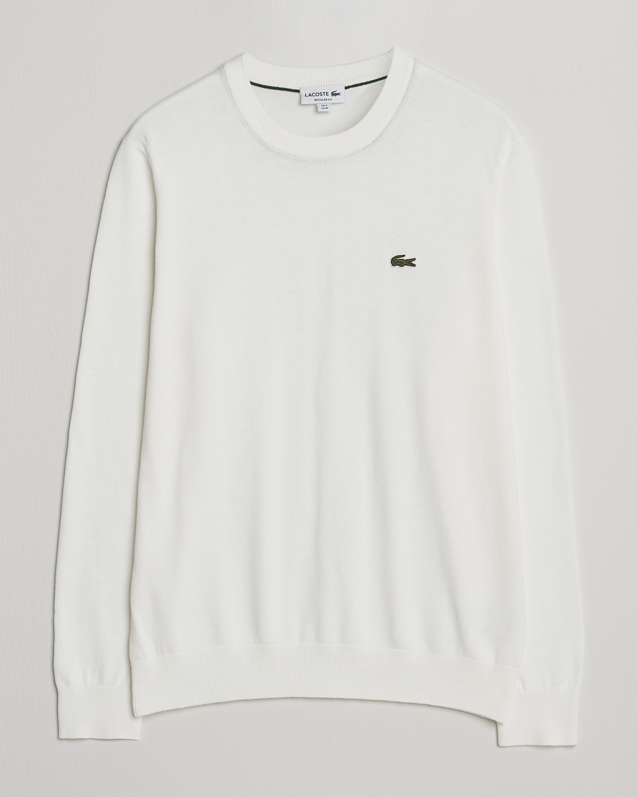 Lacoste Cotton Knitted Sweater Flour
