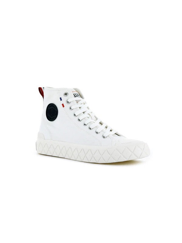 PALLA ACE CANVAS MID Star White - Palladium