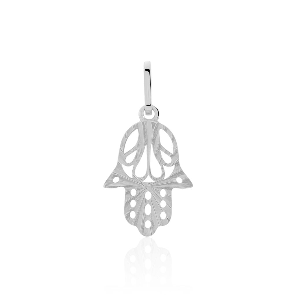 Pendentif Fatima Or Blanc