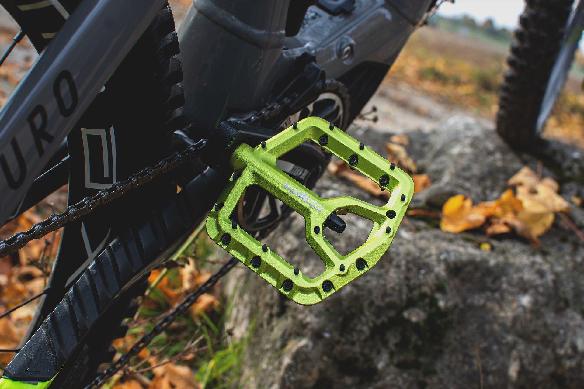 MTB/Plattform Pedal TRIDENT, limegreen, 9/16