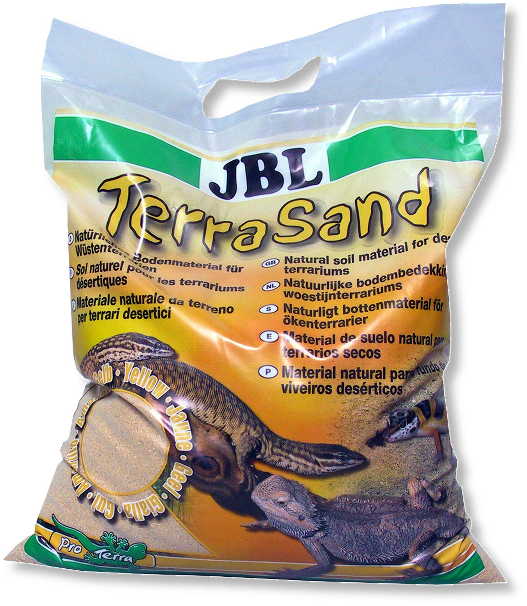 JBL TerraSand natuur-geel 5 liter | Terrarium Bodembedekking