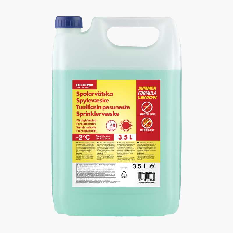 Sommerspylervæske, ferdigblandet, 3,5 liter