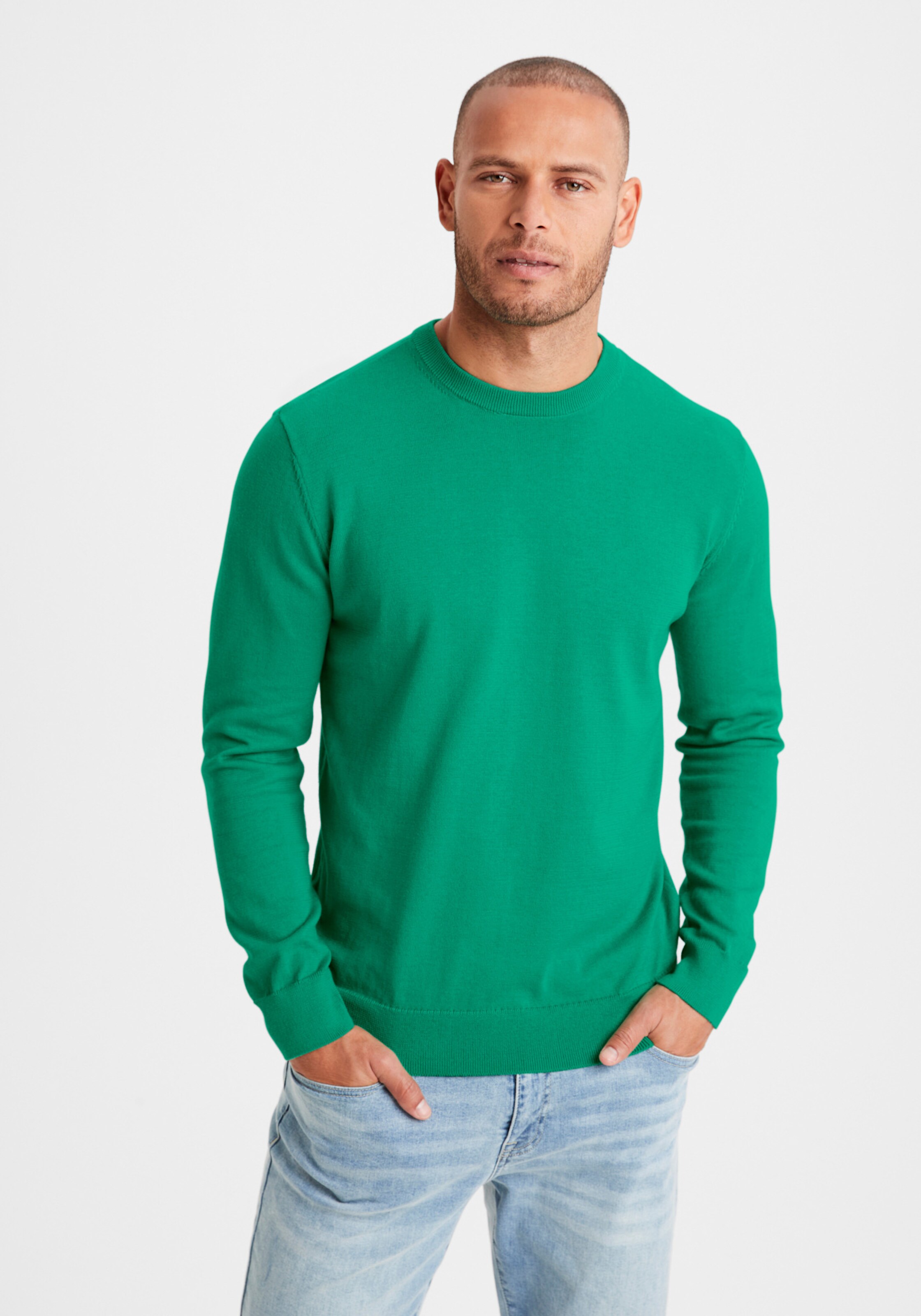 H.I.S Strickpullover in grün