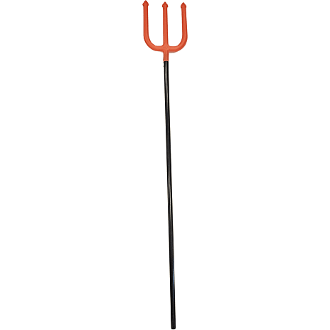Halloween trefork H: 90 cm - rød og sort