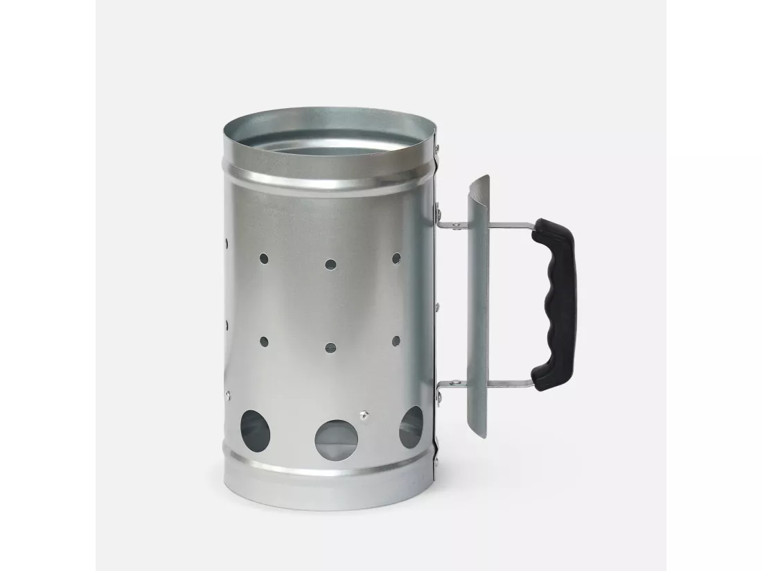 Cheminée d’allumage pour barbecue charbon de bois - allume braises démarrage rapide