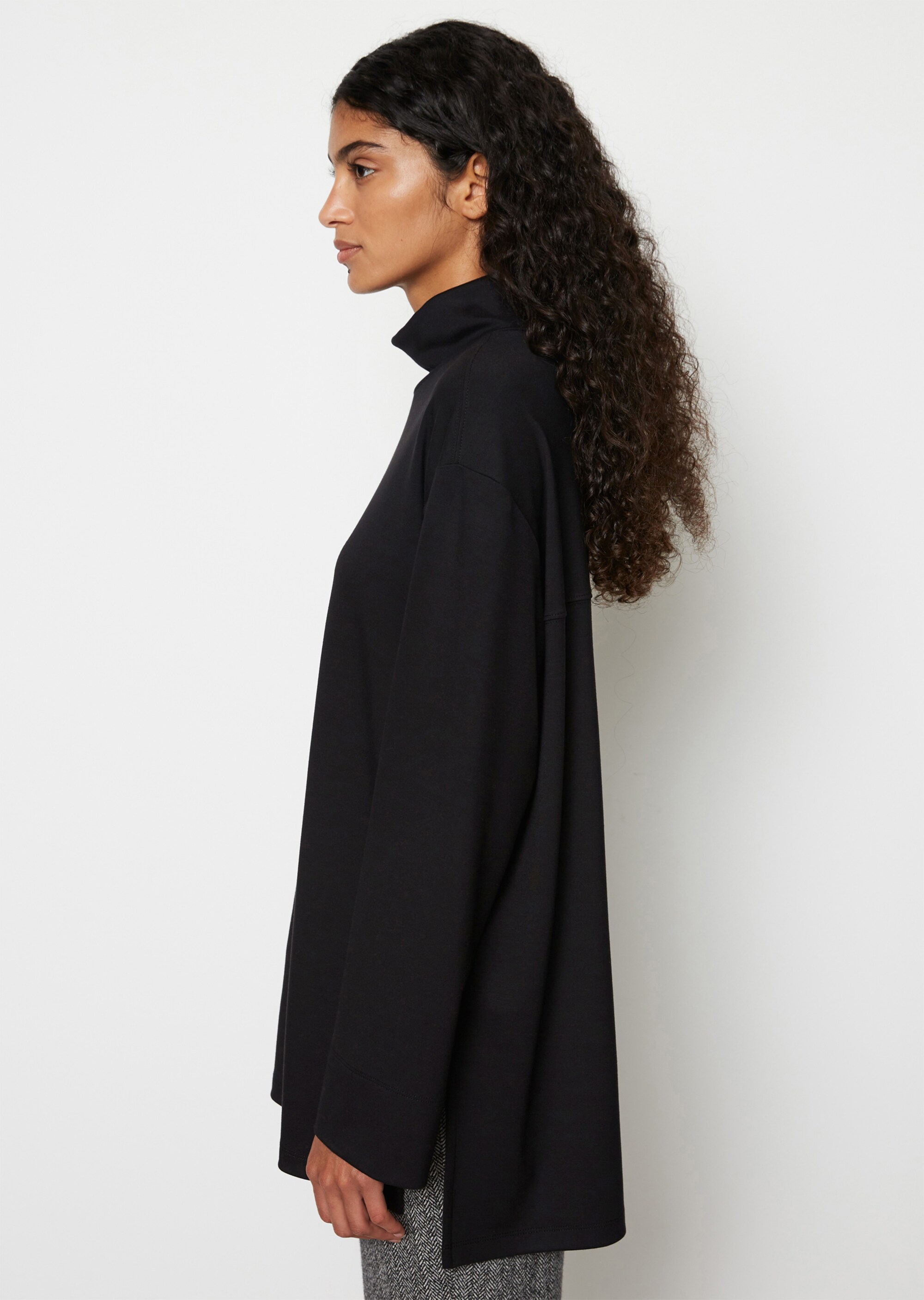 Turtleneck-Sweatshirt relaxedaus TENCEL™ Modal