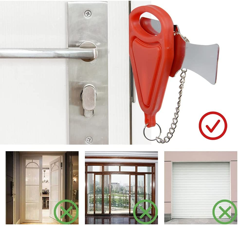 (13cm) Universal Reise Türschloss Sicherheitsschloss   Aufbewahrungstasche für Wohnung / Reise / Hotel Schlossfalle (Schlossfalle < 2cm)