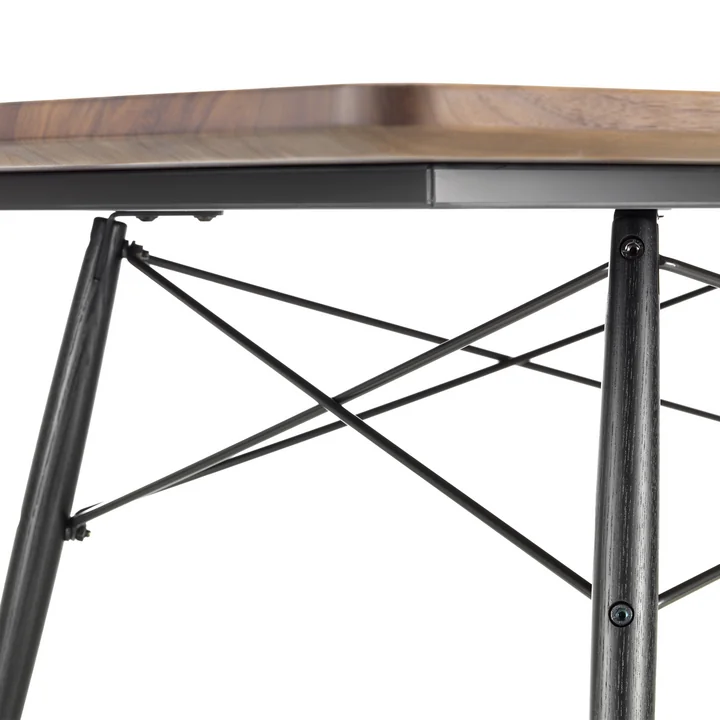 Vitra - Eames Coffee Table, Marmor weiss / Esche schwarz, 76 x 76 cm