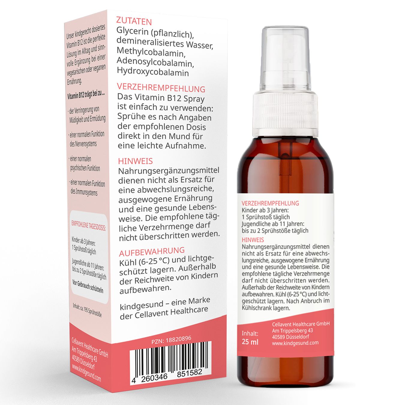 Vitamin B12 Spray für Kinder – kindgesund®