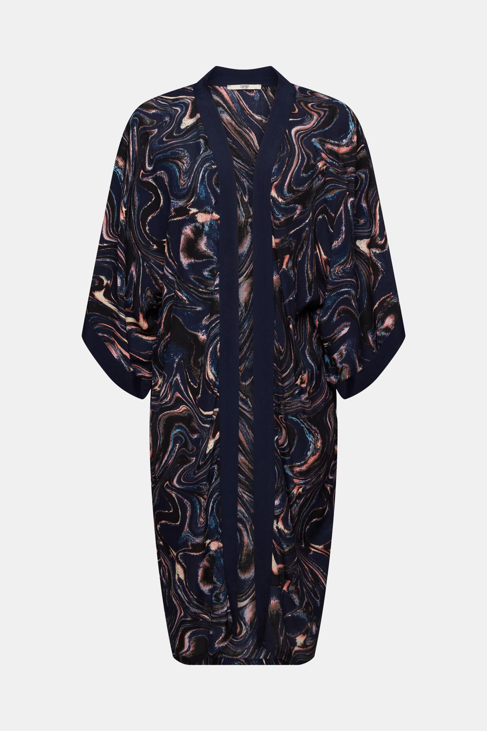 Kimono à motif marbré