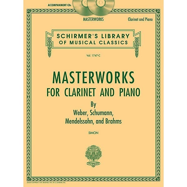 G. Schirmer - Masterworks for Clarinet and Piano