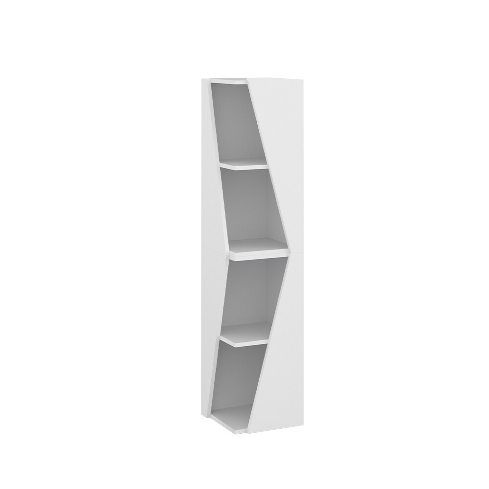 Vicco Badregal Benno 2er-Set, 31,6 x 70,5 cm, Weiß, 3 Ablagen, schmal, Badezimmer