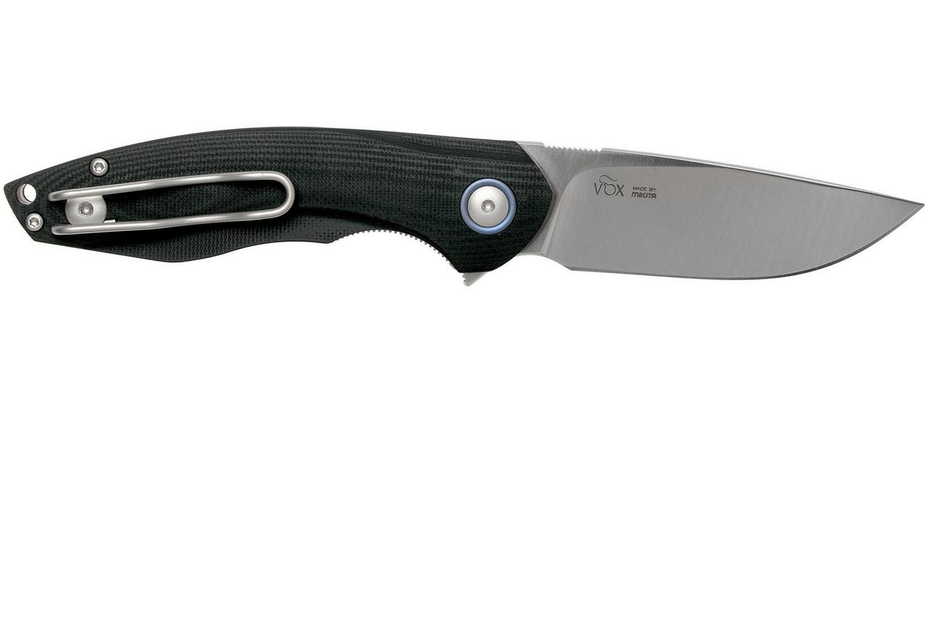 MKM Timavo VP02-GBK Black G10 zakmes, Voxnaes design
