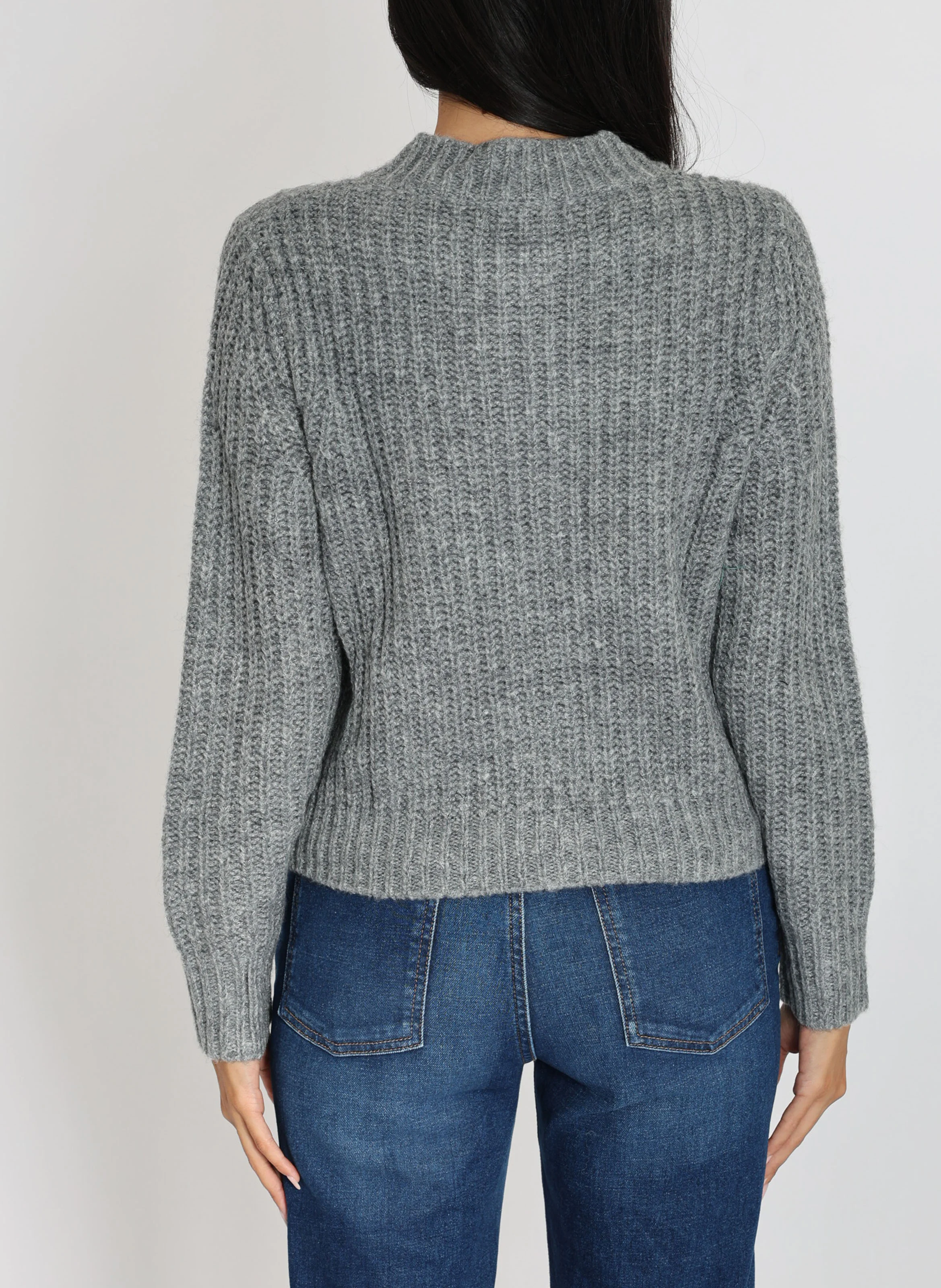LANA - Gilet en maille | Gris
