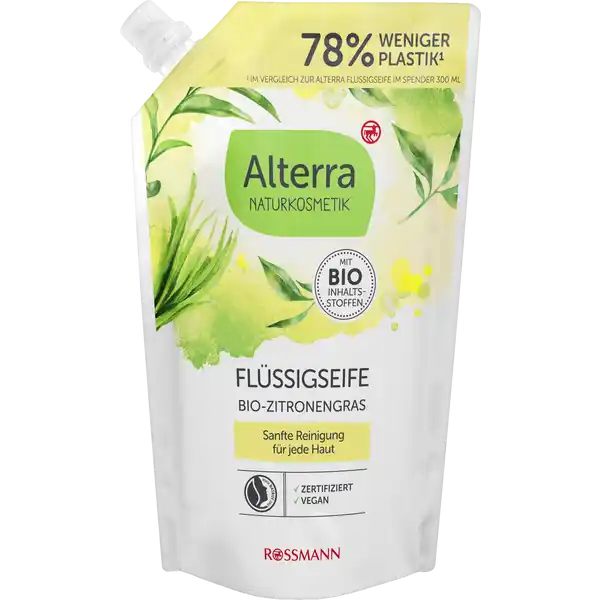 Flüssigseife Bio-Zitronengras Nachfüllbeutel