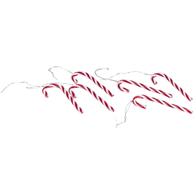 Dekohänger - Zuckerstangen - ca. 9 cm - 6 Stück