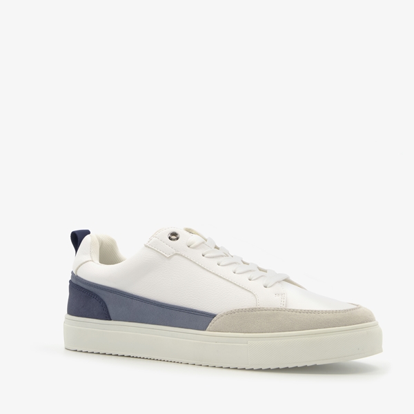 Blue Box lage heren sneakers met blauwe details