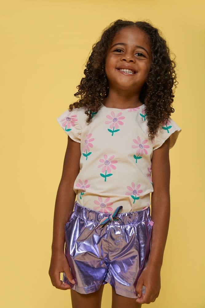 Jubel Jubel short - Rolling into Spring paars