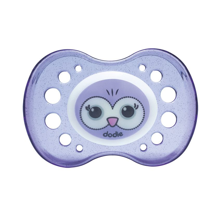 Sucette silicone 18 mois+ nuit sans anneau - Doré
