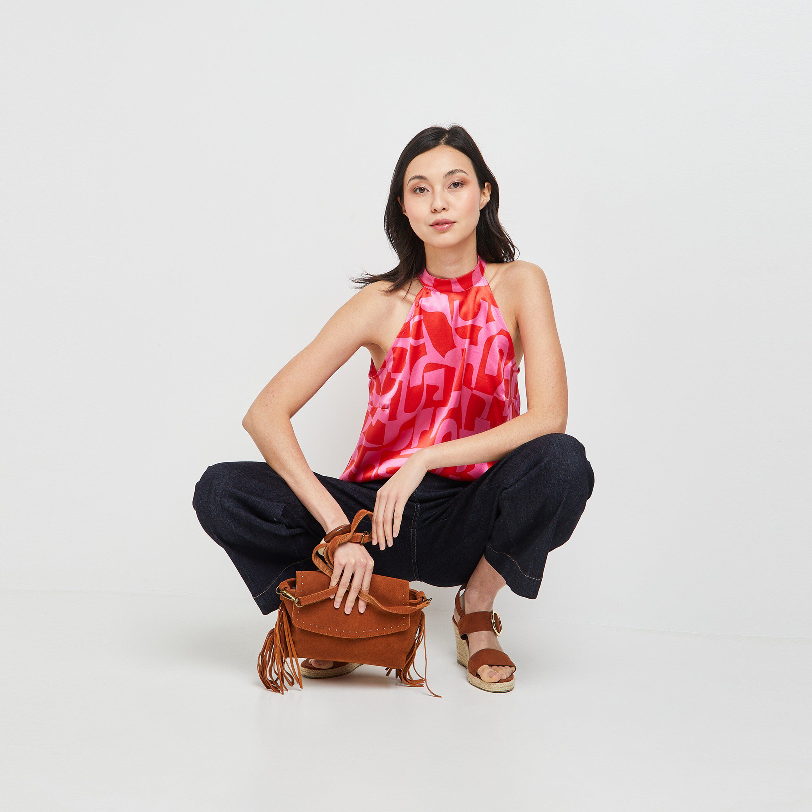 Top imprimé femme - ROSE