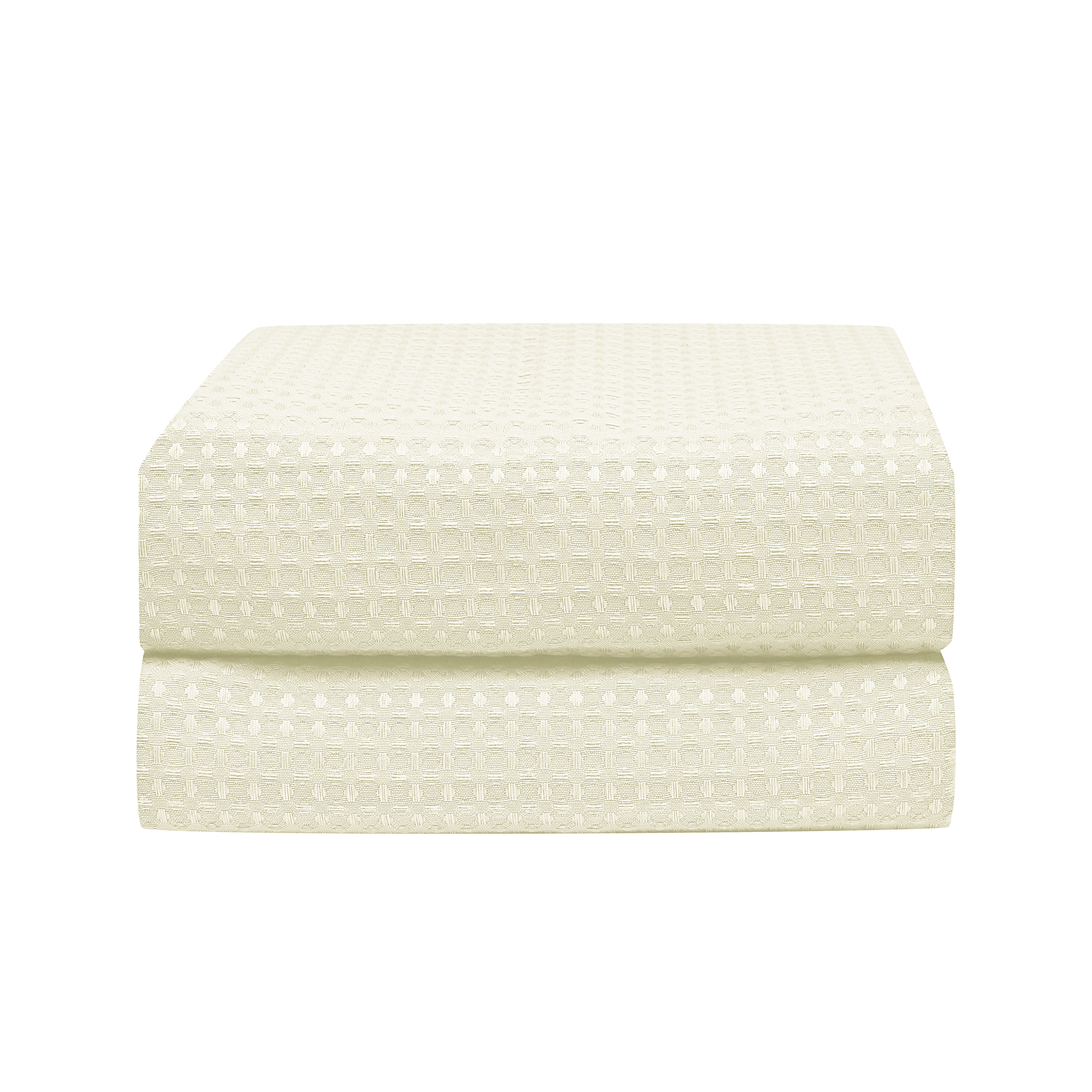 Duschvorhang 182 x 182 cm Waffel beige