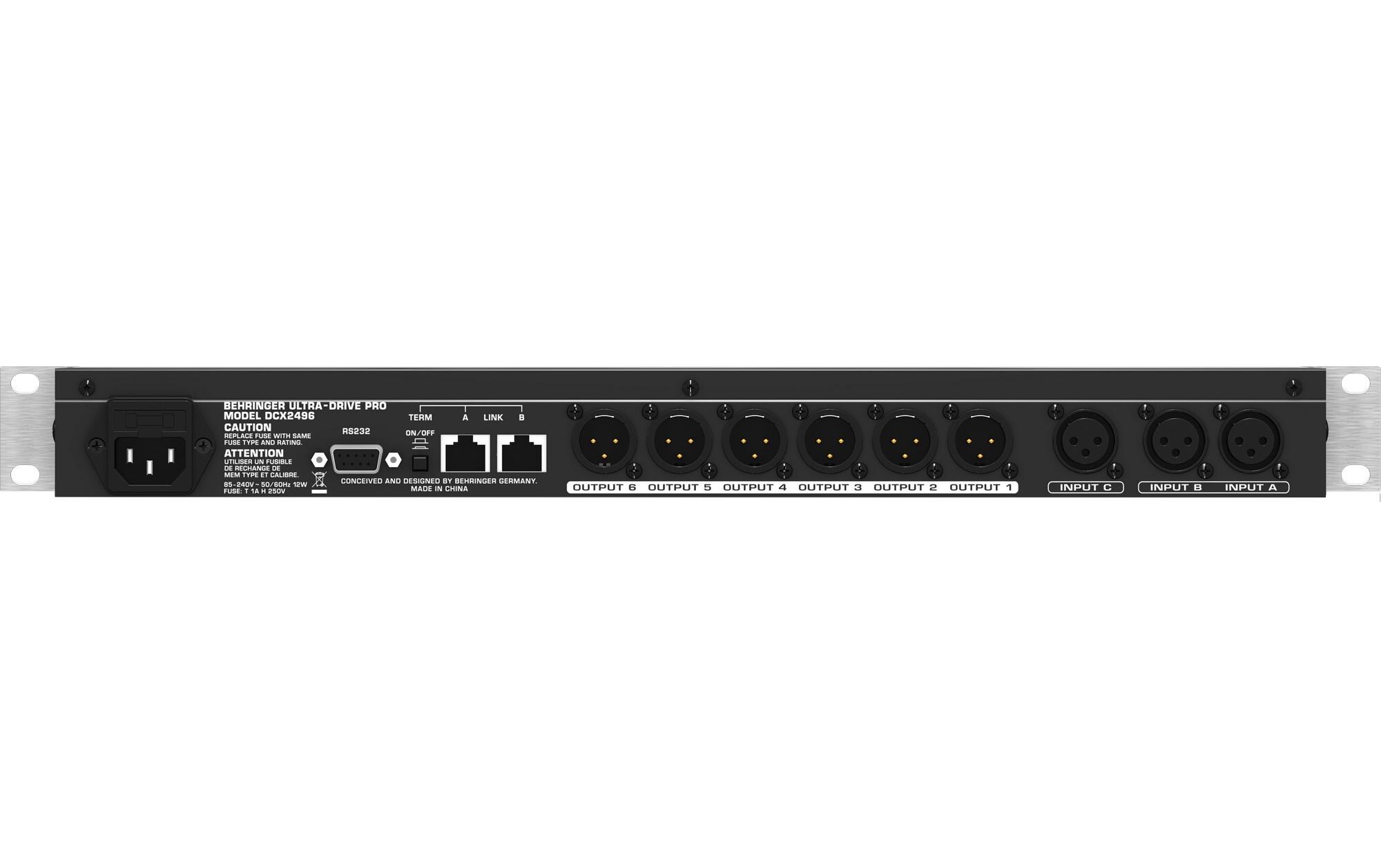 Lautsprecher-Managementsystem DCX2496<br>Digitales 24-Bit/96 kHz-Lautsprecher-Managementsystem