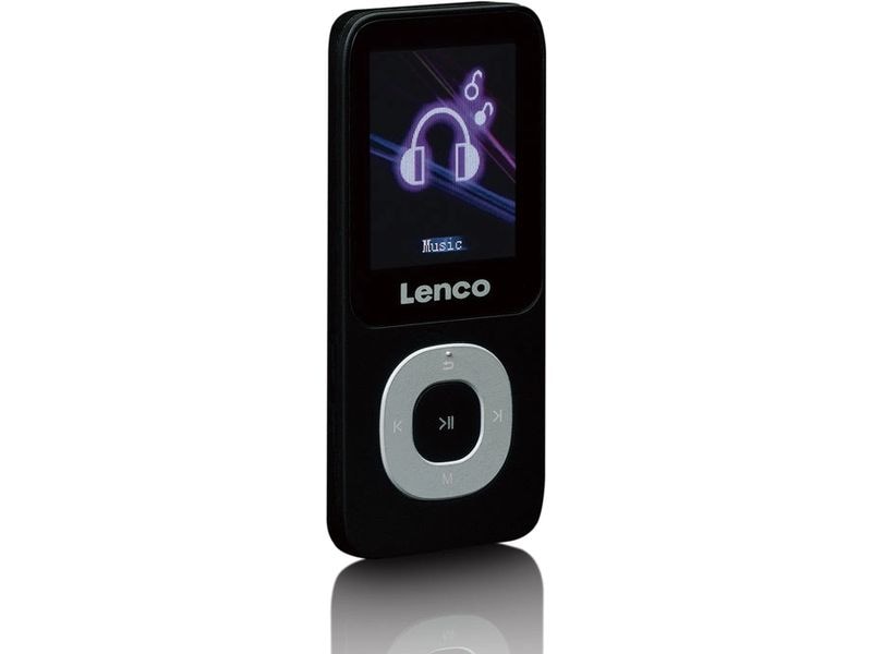 Lenco MP3 Player Xemio-659 Grau; Schwarz MP3-Player mit 4 GB Micro SD Speicherkarte