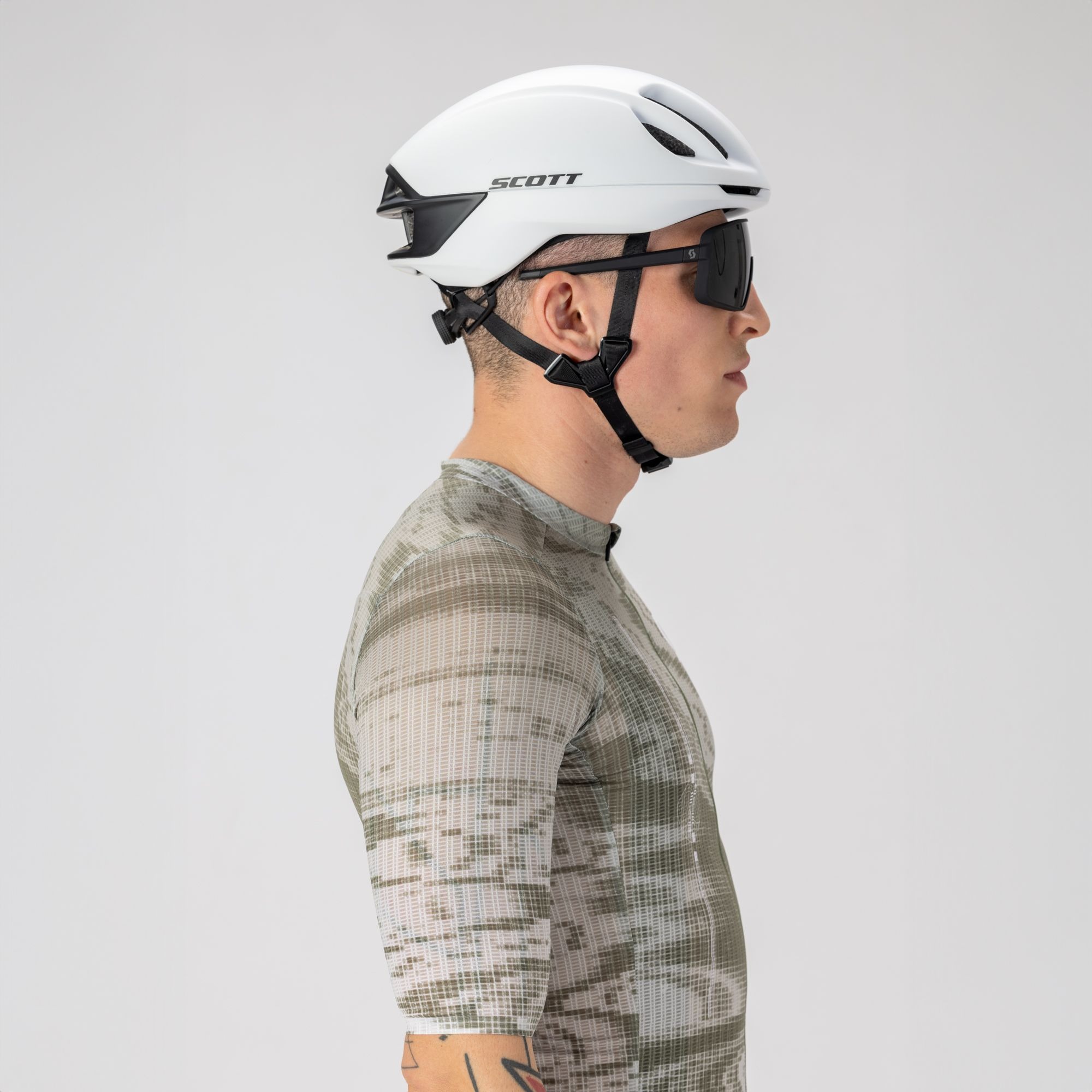 SCOTT ULTD. SL kortærmet cykeltrøje cotton white/hay green herre