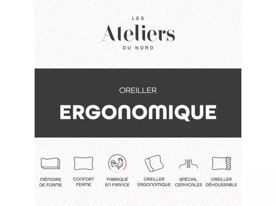 Oreiller Ergonomique Mémoire de forme