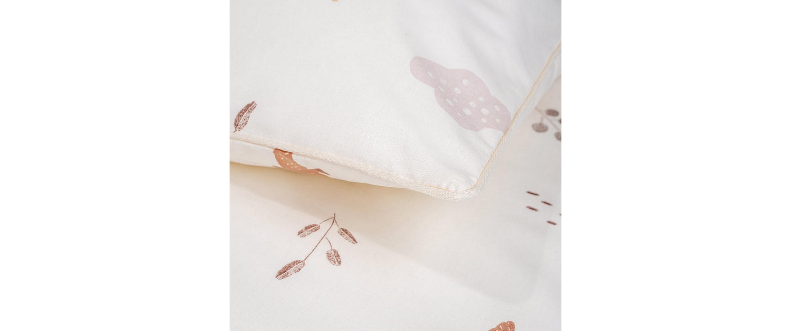 Kinderbettwäsche Organic Night & Day 100 x 135 + 40 x 60 cmBettwäsche-Set mit Tier-Motiven