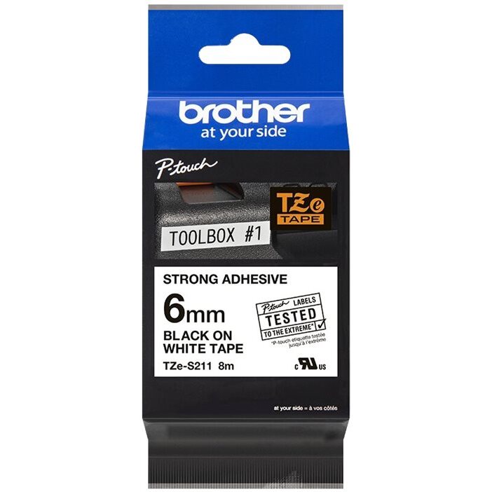 Brother TZE-S211 ruban d'étiquette TZ