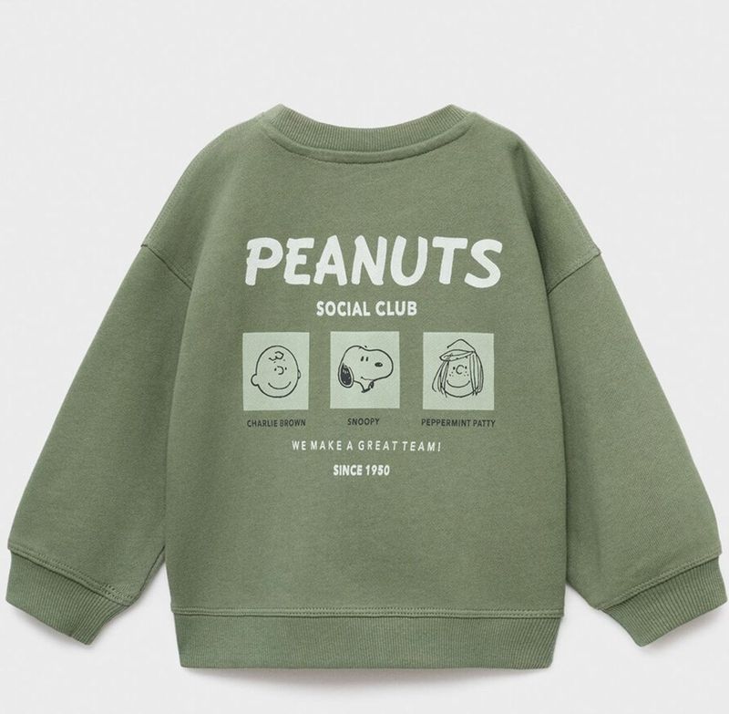 MANGO KIDS - Sweatshirt - Olijfgroen - Lange Mouw