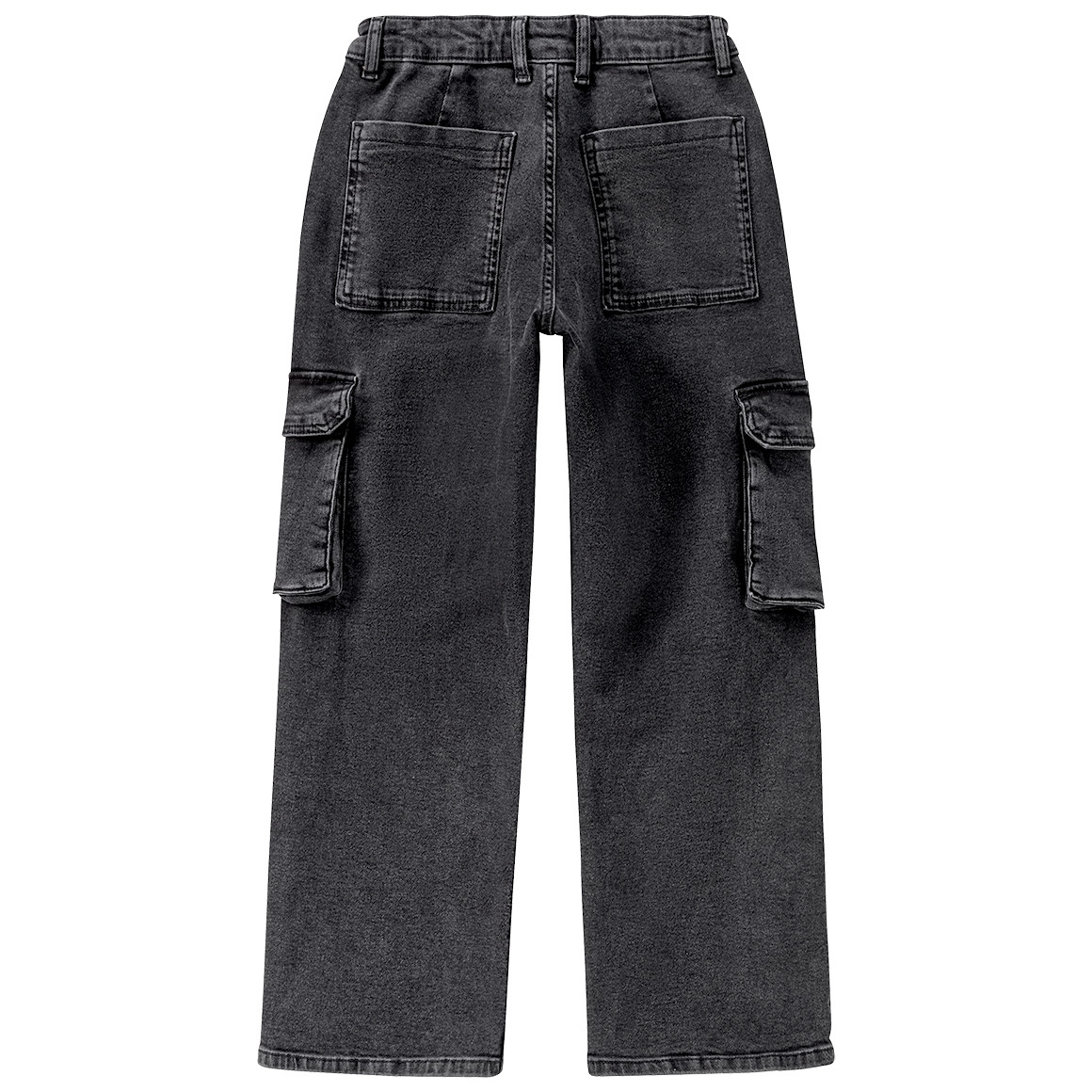 Beatwear Jungen Straight-Jeans im Cargo-Style dunkelgrau