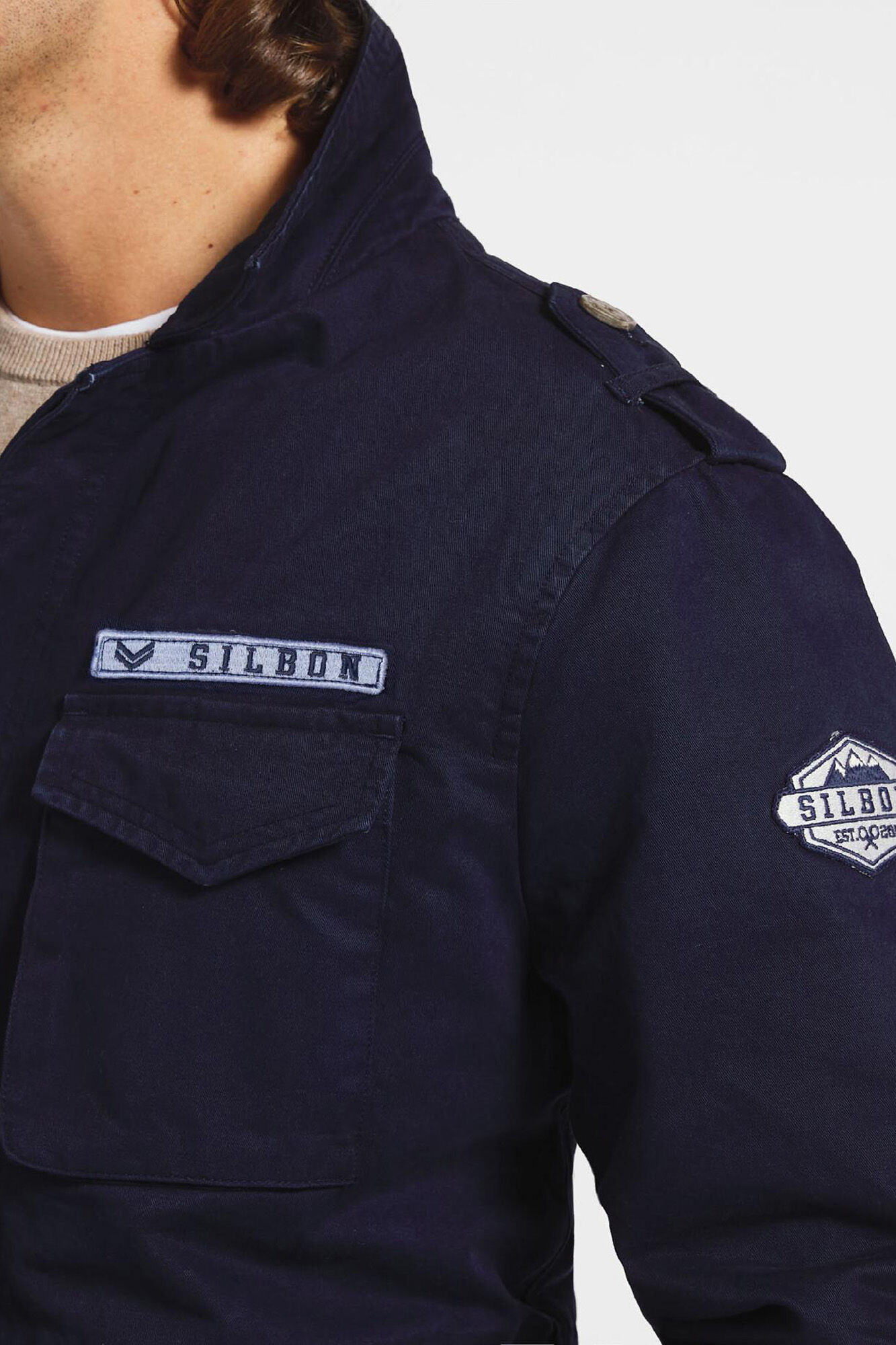 Chaqueta peça de roupa corante azul marino - Azul marino
