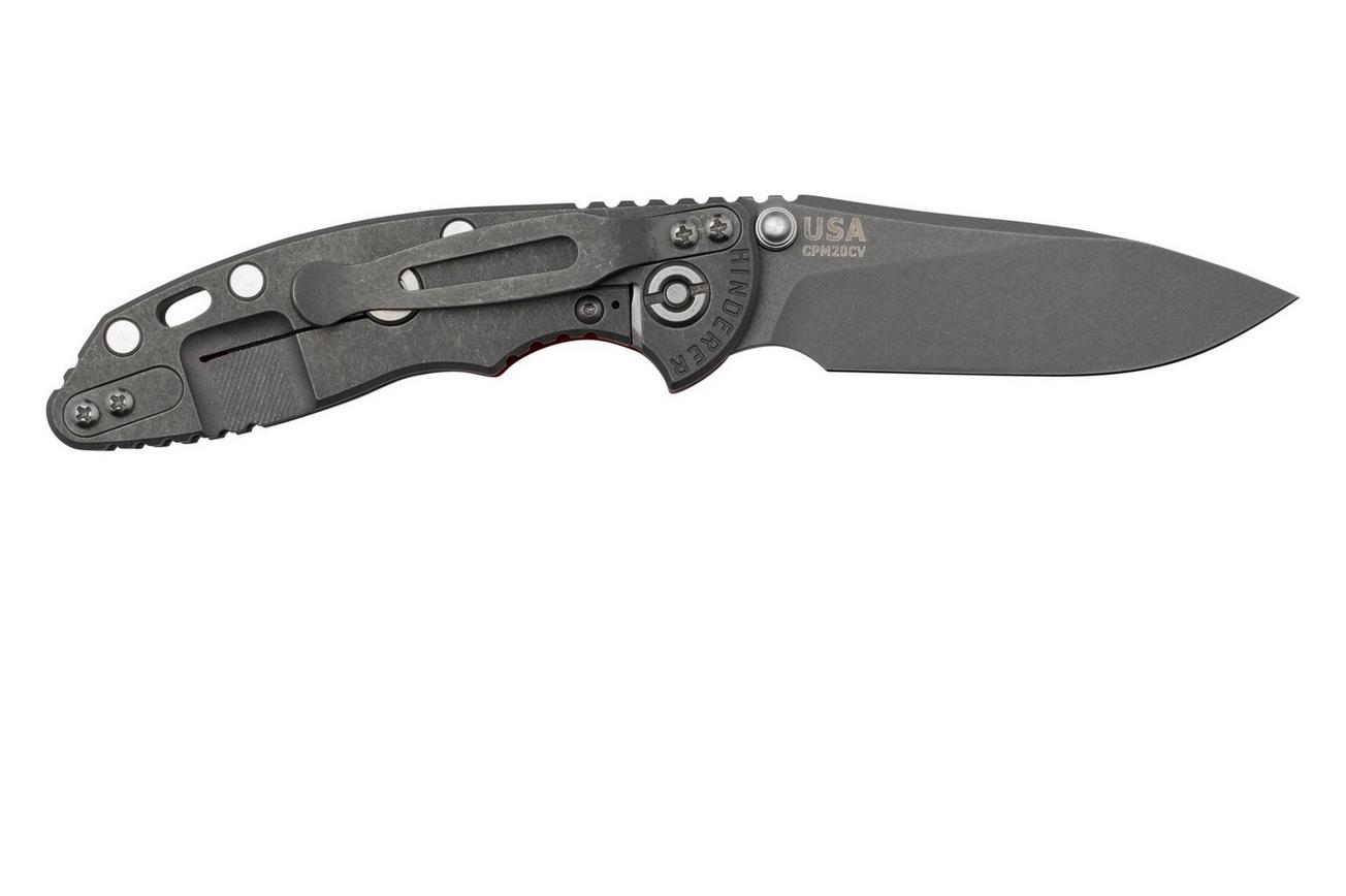 Rick Hinderer XM18 3.0” Slicer Non-Flipper CPM 20CV Red G10 zakmes