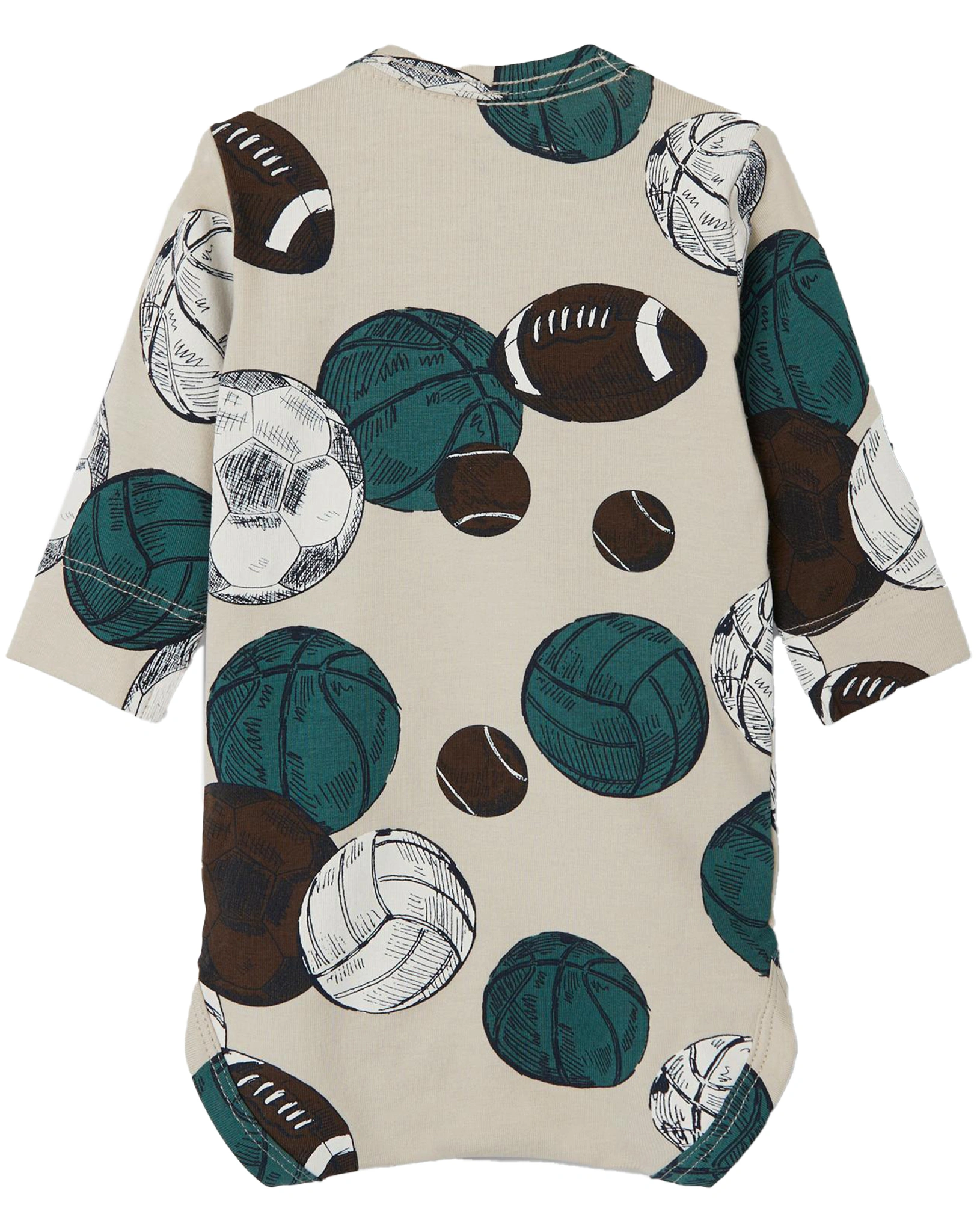 Langarmbody NBMLASSIR SPORTS in peyote