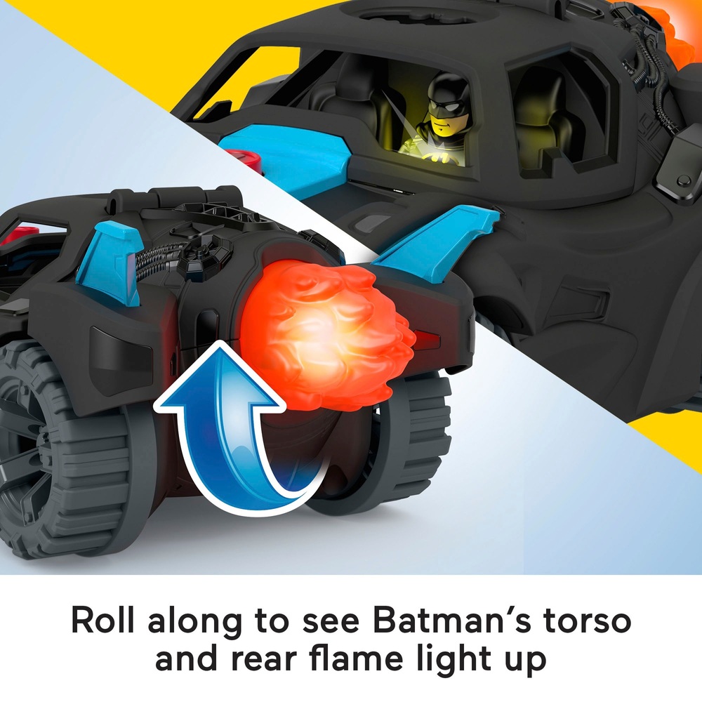 Imaginext DC Super Friends Batmobil mit Licht- und Soundeffekten und Batman-Figur