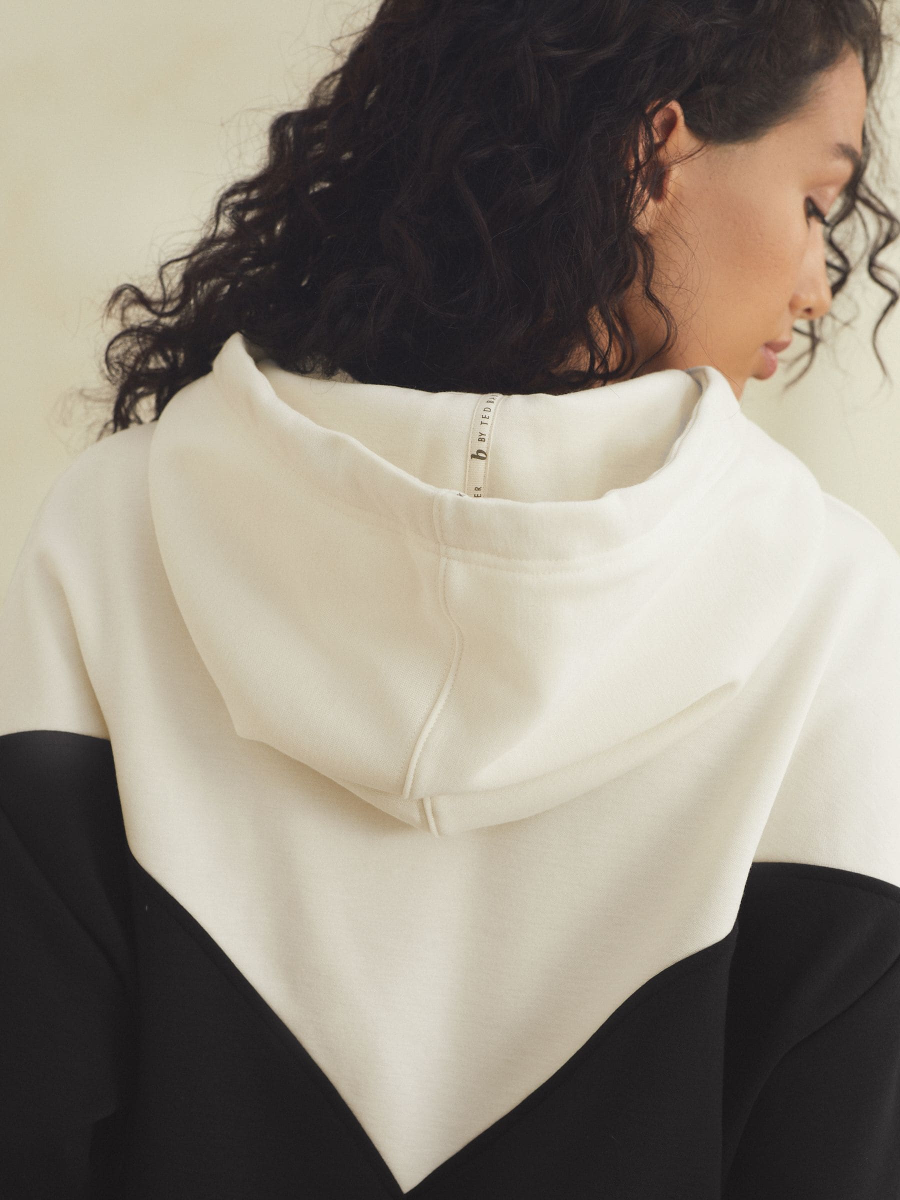B by Ted Baker Modal Blend Black/White Hoodie