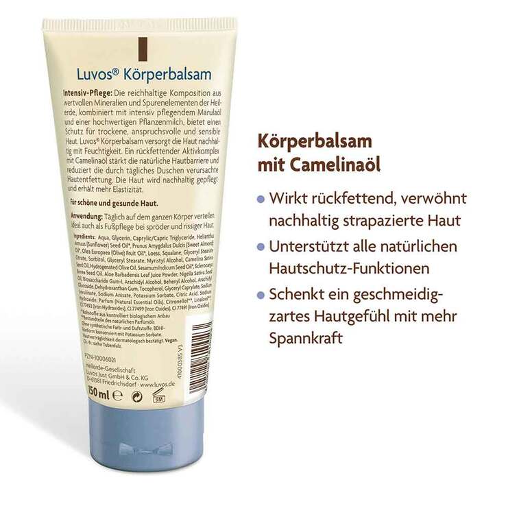 Luvos Naturkosmetik Körperbalsam Intensivpflege, 150 ml