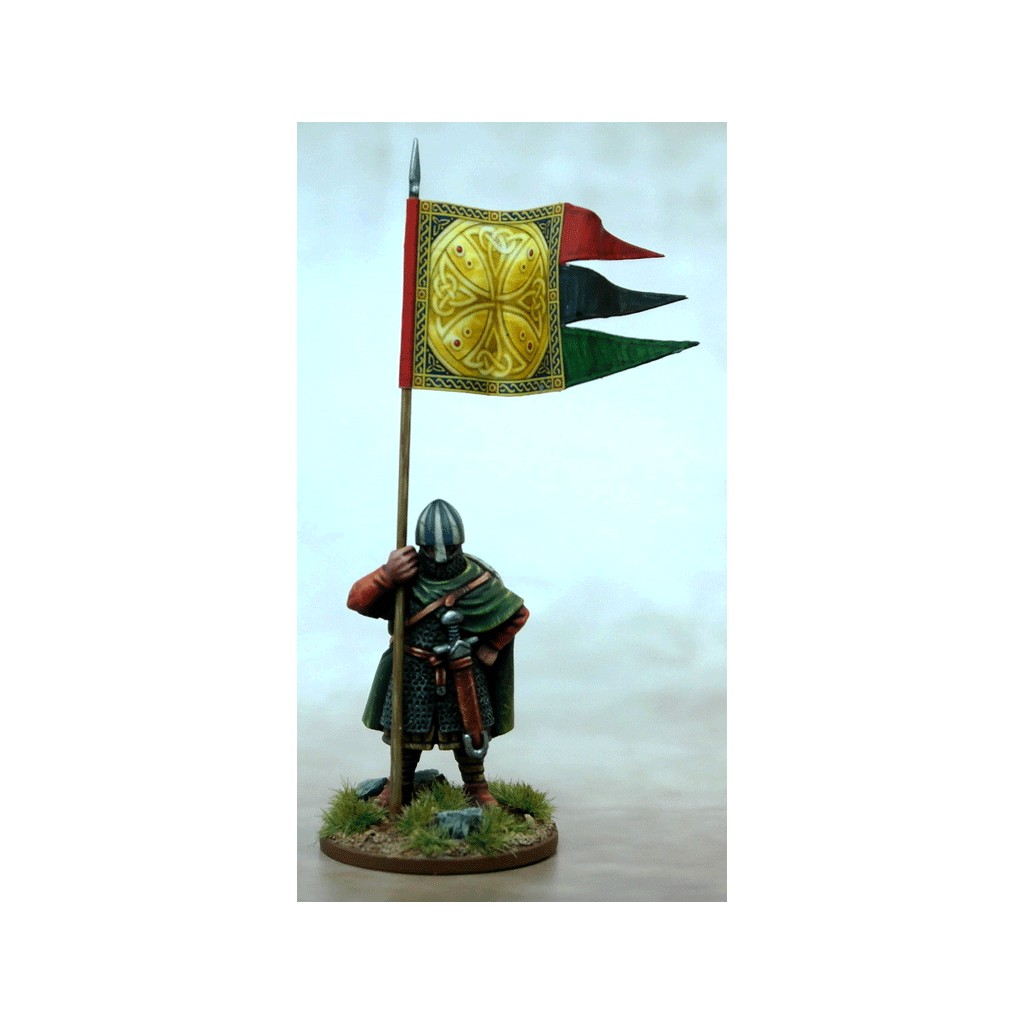 Bannière de guerre anglo-danoise et porteur