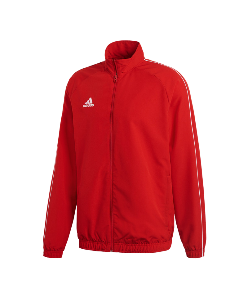 adidas Core 18 Präsentationsjacke Rot Weiss