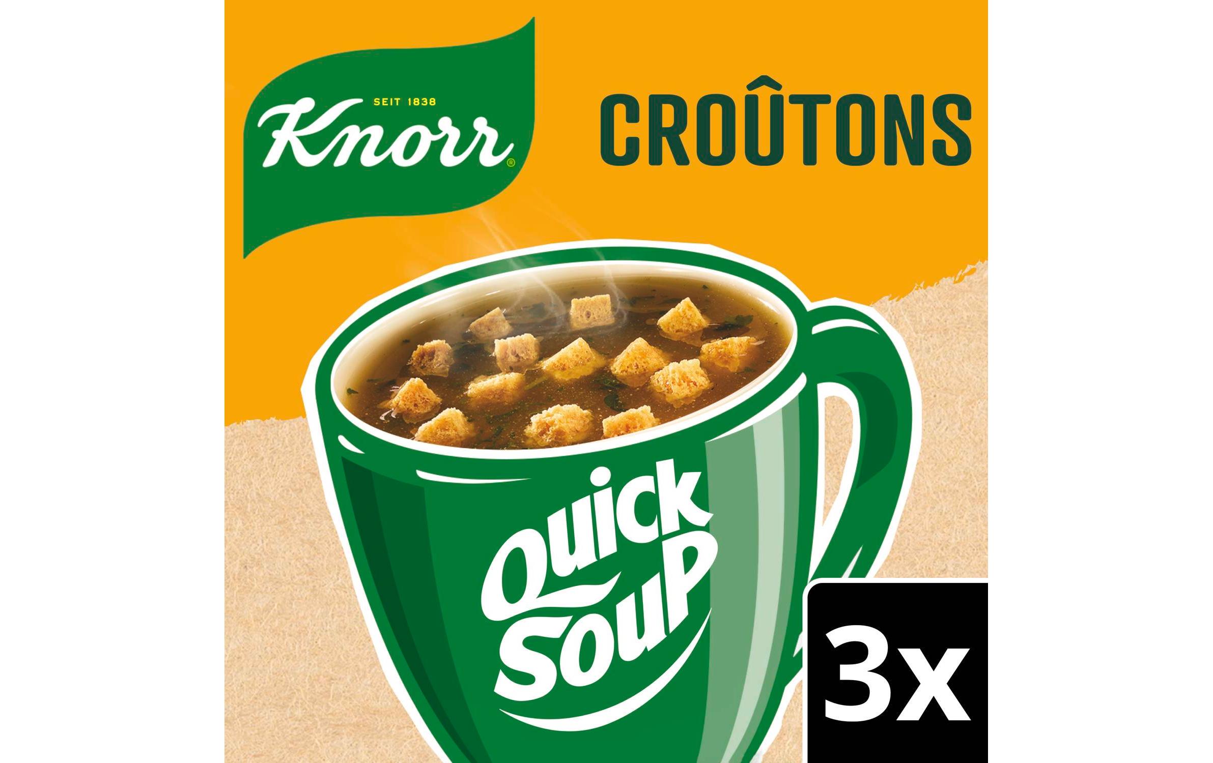 Quick Soup Croûtons 3 PortionenBouillon mit Croûtons