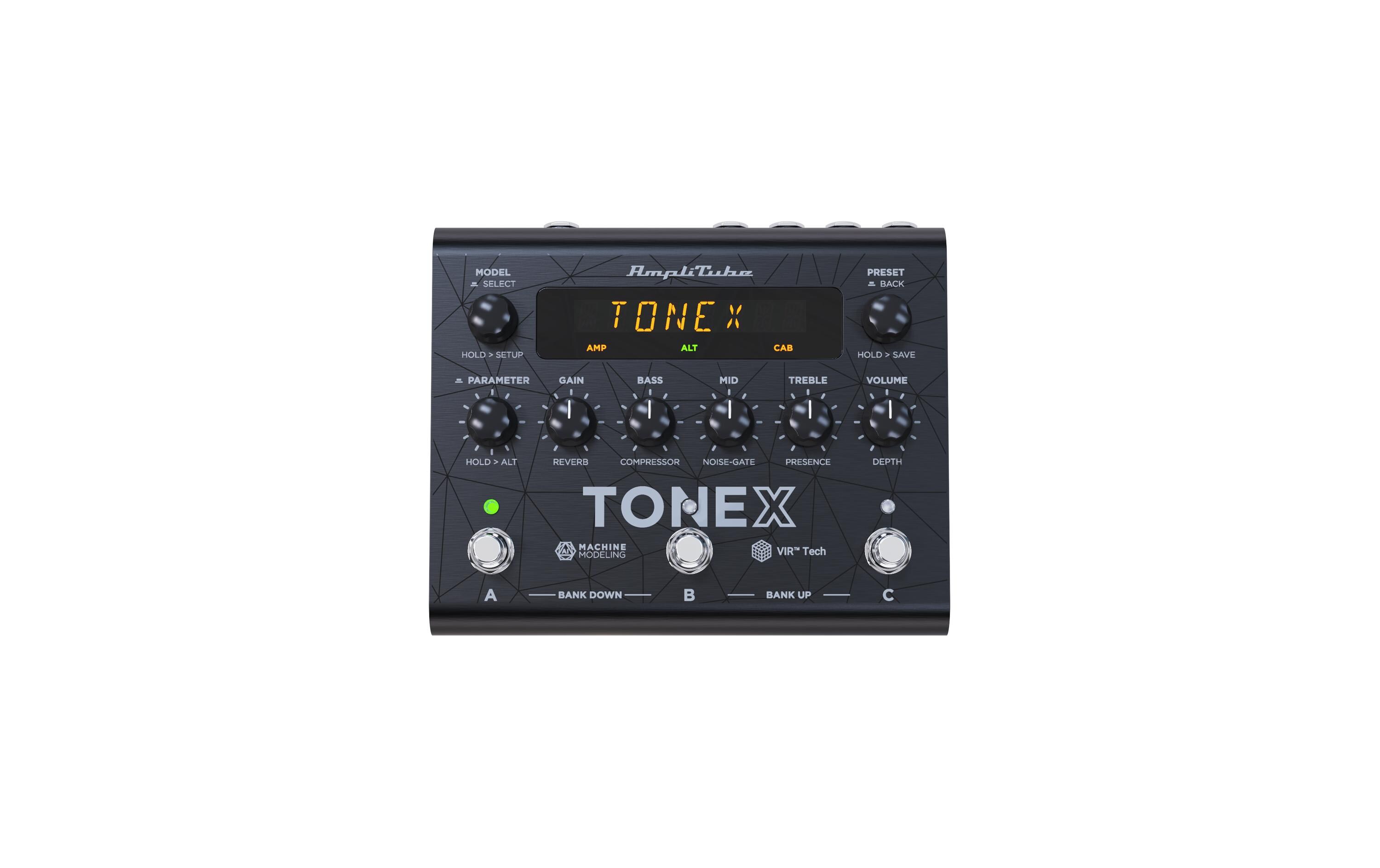 Pedal ToneX<br>KI-maschinenmodellierte Töne live auf der Bühne